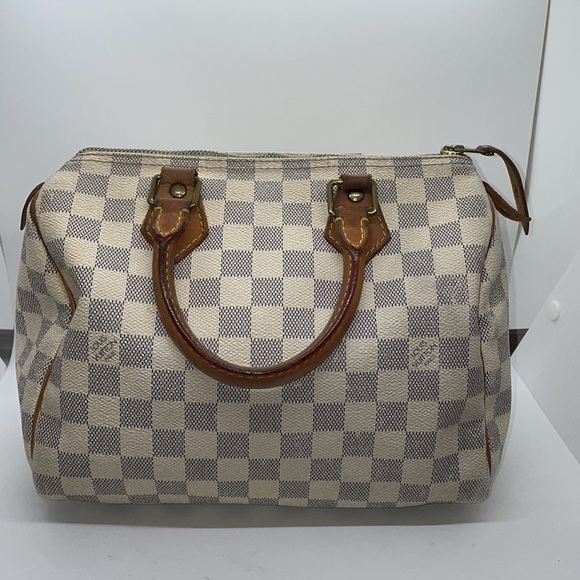 Louis Vuitton Damier Azur speedy bag 25 - Picture 2 of 16